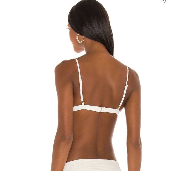 L Space Eco Chic Repreve® Nina Bikini Top in Cream DD Cup - Picture 3 of 7